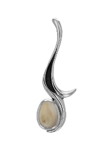 Elk Ivory Pendant Sterling Silver